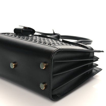 Saint Laurent Calfskin Paglia Palm Nano Sac De Jour Black 8 of 8