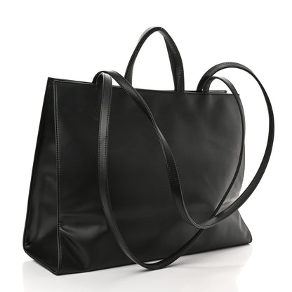 Telfar Vegan Leather Large Shopping Bag Black 3 of 10