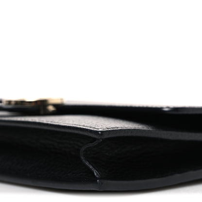 Gucci Dollar Calfskin Interlocking G Chain Wallet Black 10 of 11