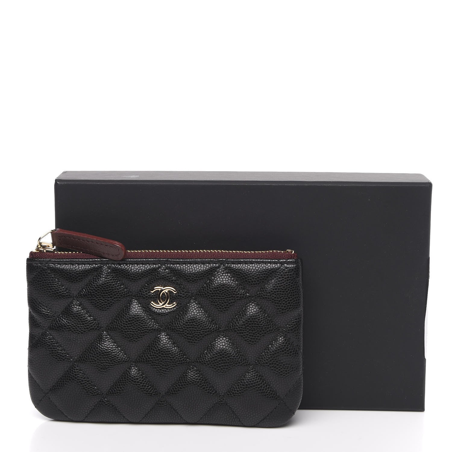 Chanel Caviar Quilted Small Cosmetic Case Black 8 of 8