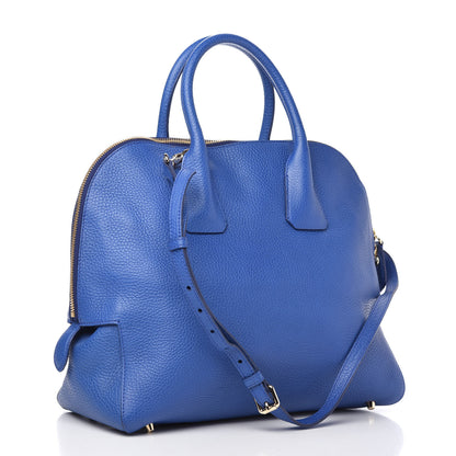 Burberry London Grainy Calfskin Medium Greenwood Bowling Bag Brilliant Blue 3 of 10