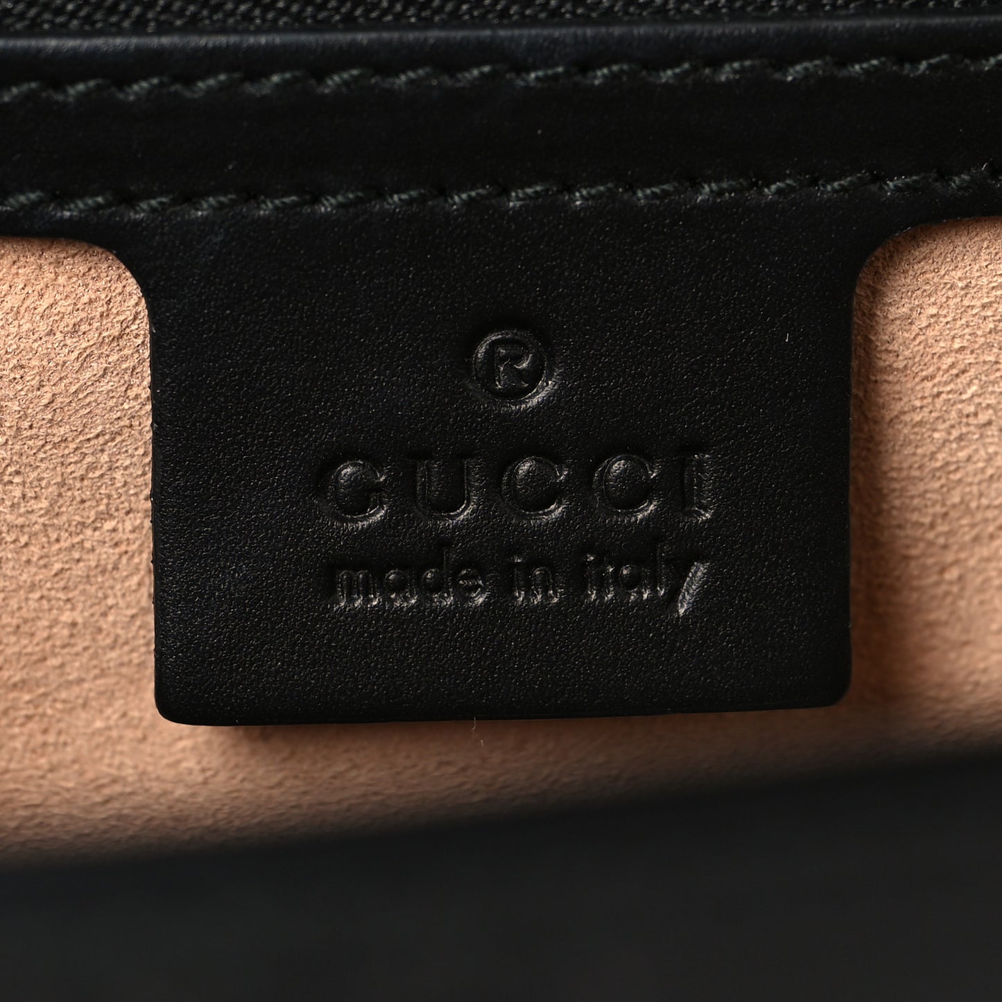 Guccissima Medium Padlock Shoulder Bag Black
