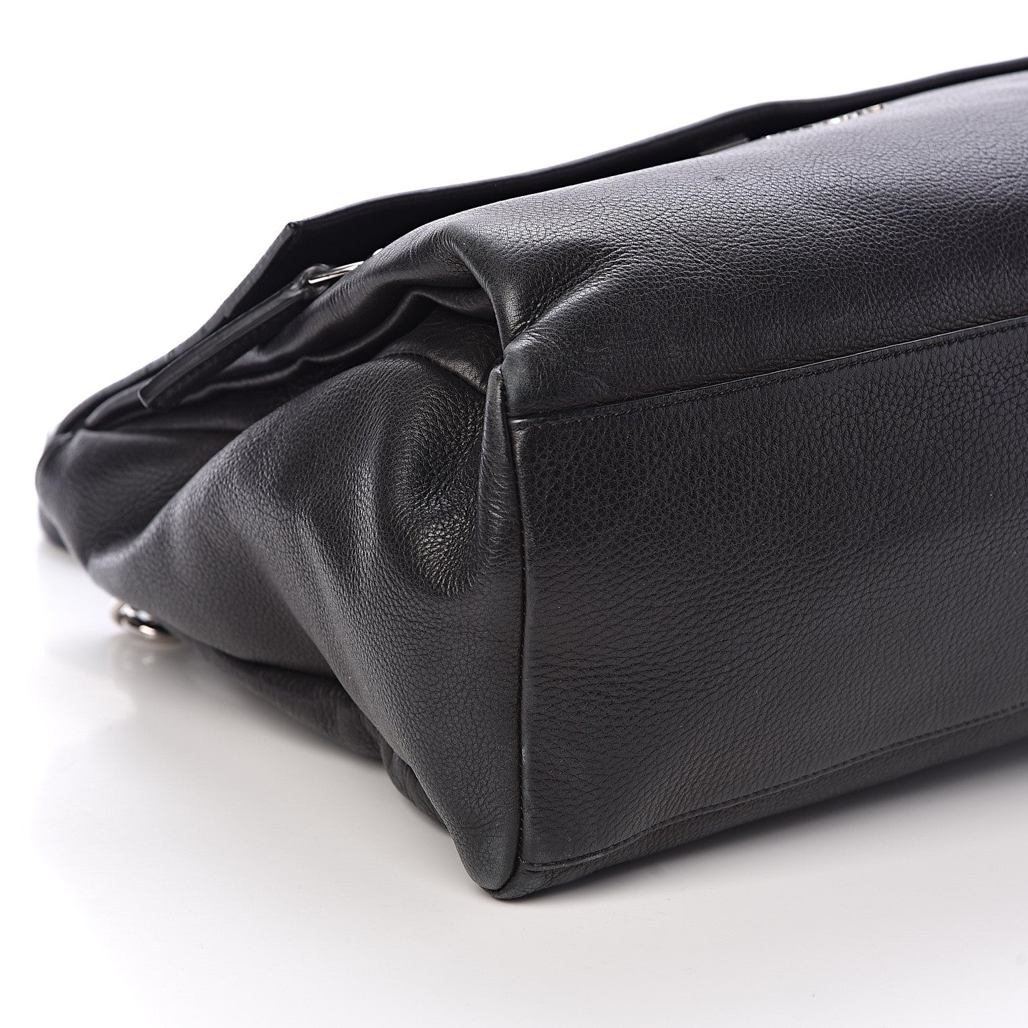 Givenchy Waxy Grained Calfskin Medium Pandora Pure Flap Bag Black 8 of 9