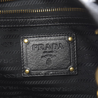 Prada Vitello Daino Tote Black 6 of 16