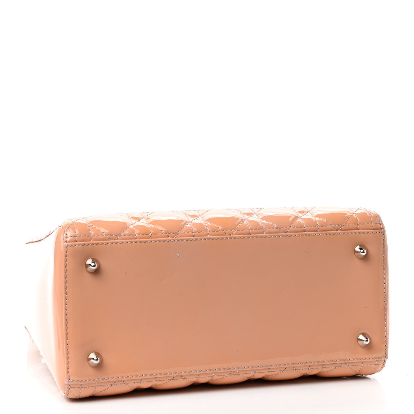 Patent Cannage Medium Lady Dior Pale Pink
