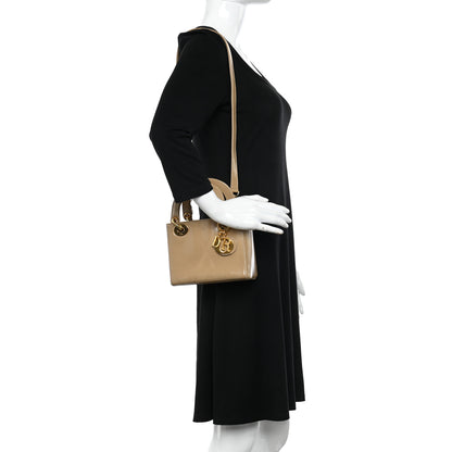 Christian Dior Patent Mini Lady Dior Beige 2 of 10