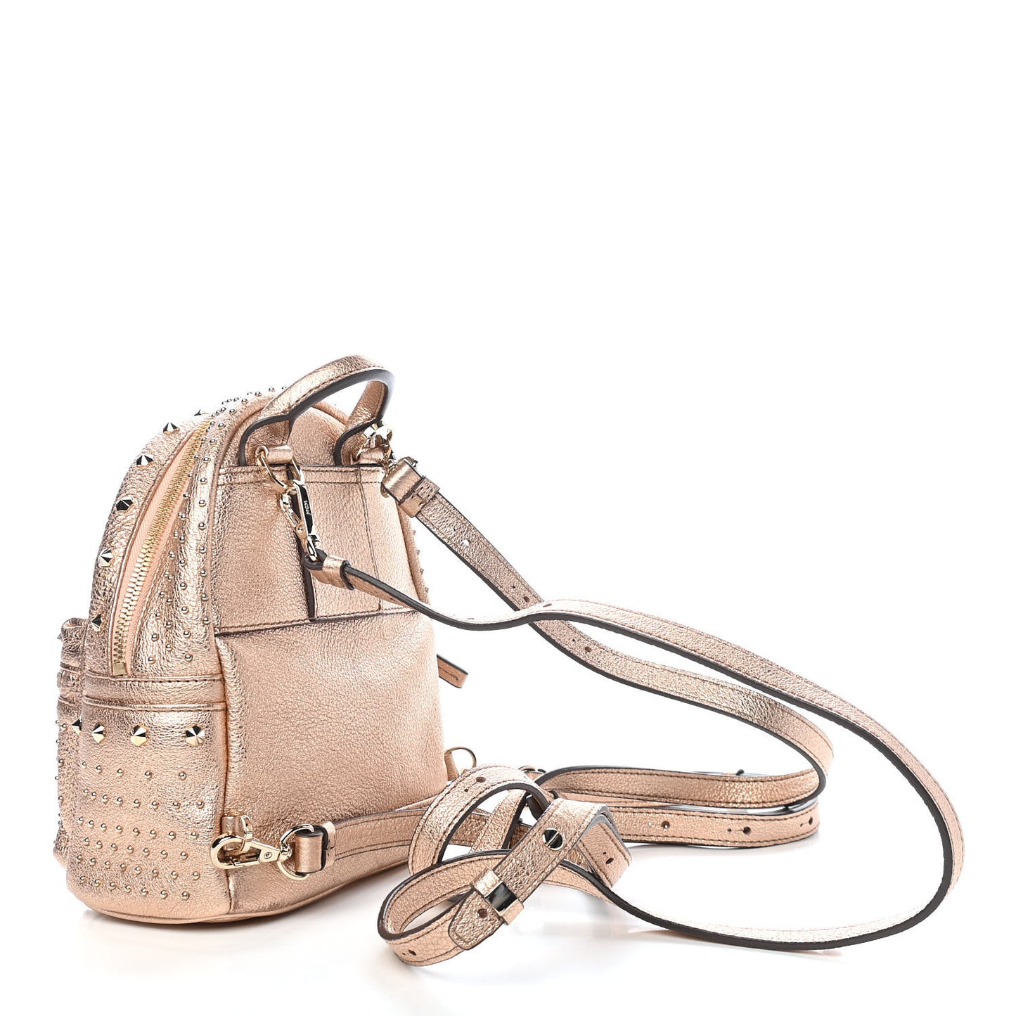 Metallic Calfskin Stud X-Mini Stark Bebe Boo Backpack