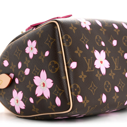 Louis Vuitton LV X TM Monogram Cherry Blossom Speedy Bandouliere 25 Sakura Brown 8 of 12