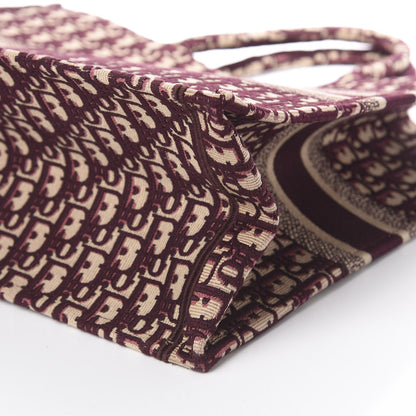 Christian Dior Oblique Large Book Tote Burgundy Multicolor 6 of 8