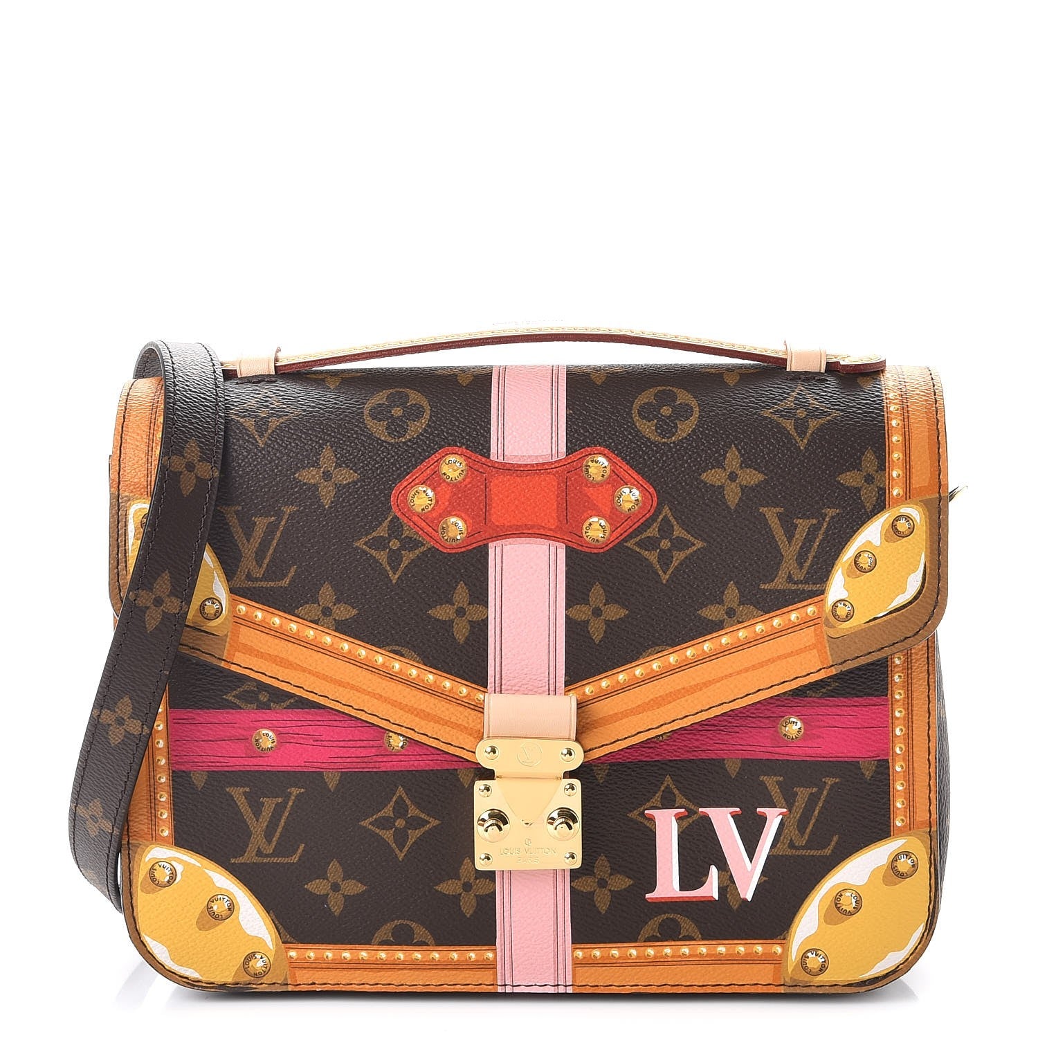 Louis Vuitton Monogram Summer Trunks Pochette Metis 1 of 8