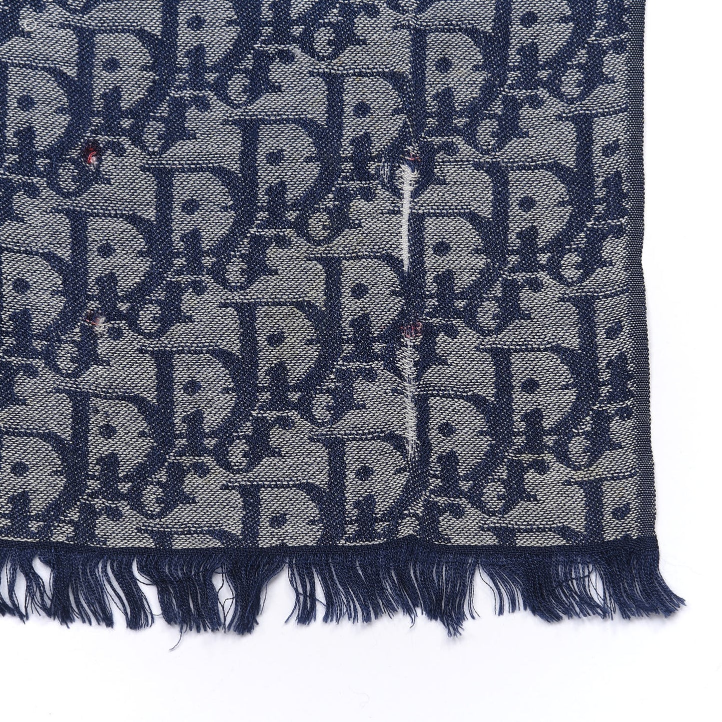 Silk Monogram Scarf Blue