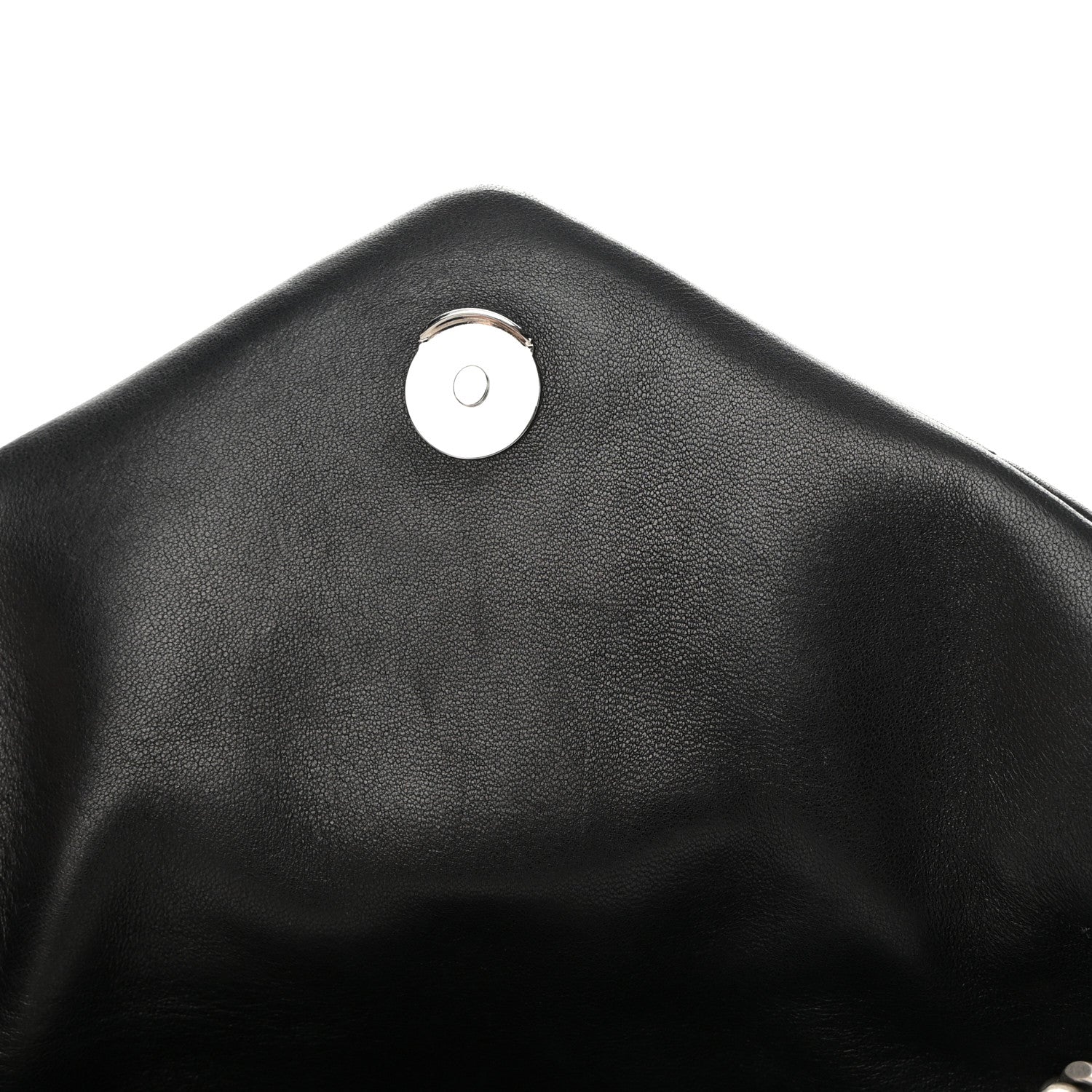 Saint Laurent Lambskin Quilted Small Loulou Puffer Monogram Chain Satchel Black 13 of 14