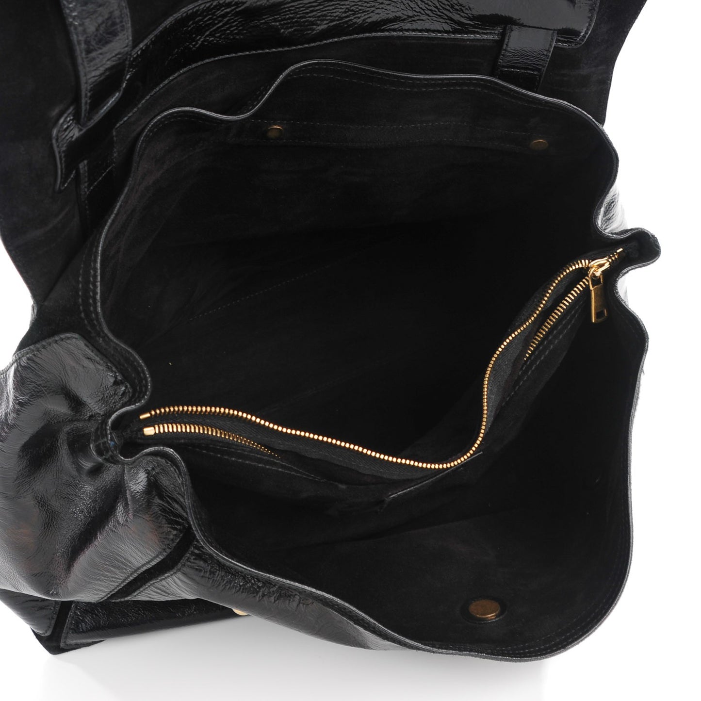 Patent Large Muse Two Tote Black