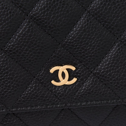 Chanel Caviar Quilted Wallet On Chain WOC Black 8 of 10