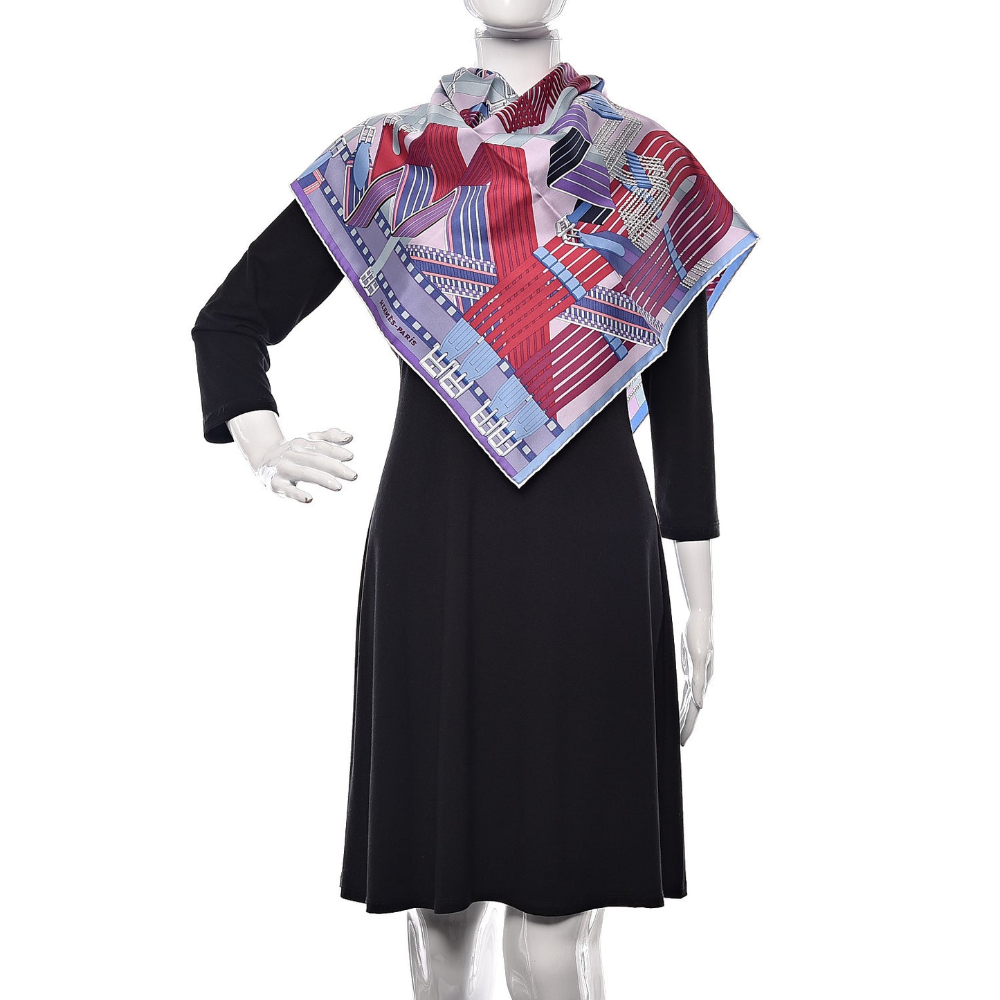 Silk Sangles En Zigzag Scarf 90