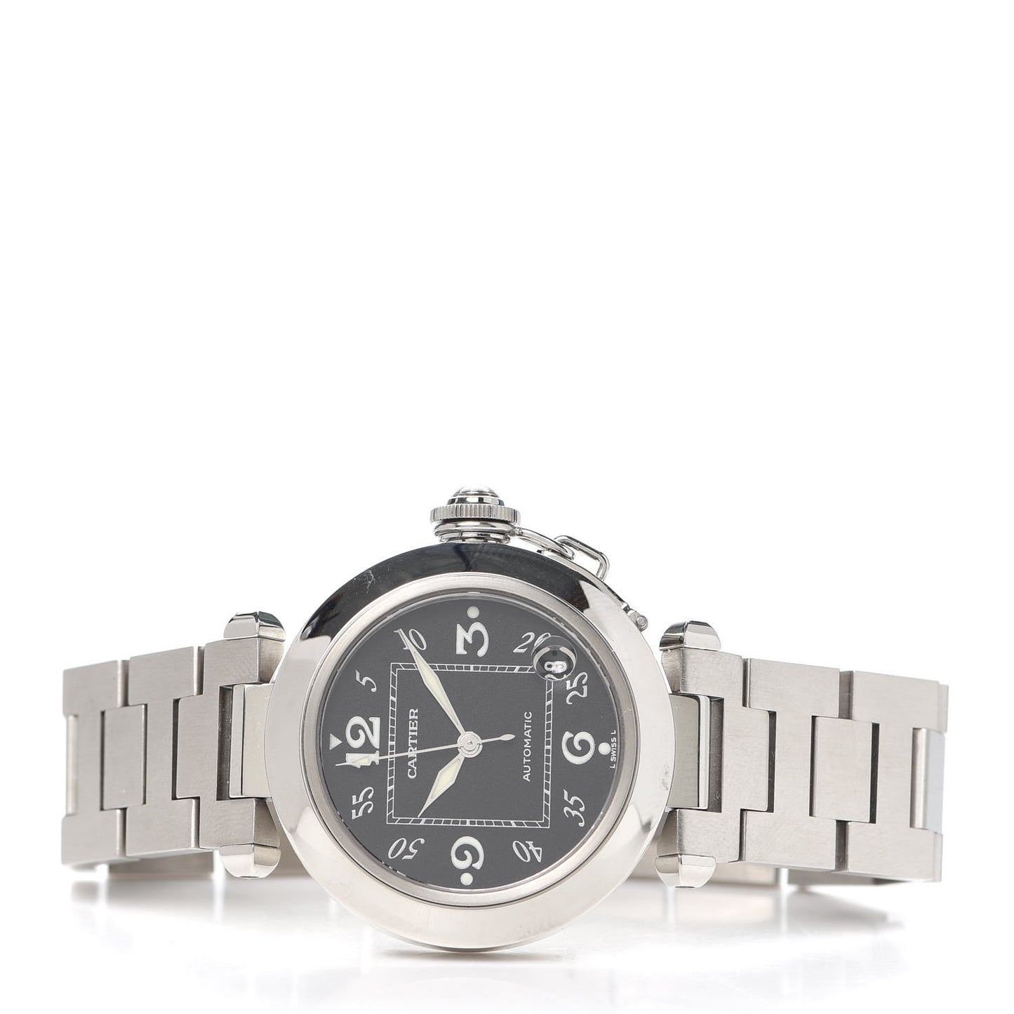 Stainless Steel 35mm Pasha C Automatic Watch Black