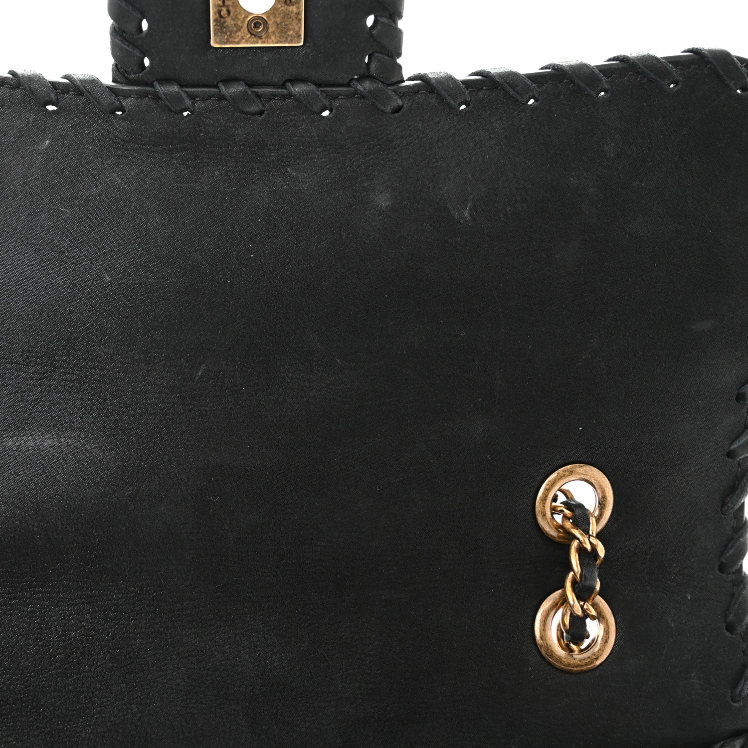 Chanel Iridescent Calfskin Small Happy Stitch Flap Black 13 of 14
