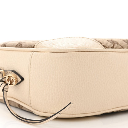 Gucci Monogram Dollar Calfskin Mini Bree Messenger Bag Beige Ebony Avoire 9 of 13
