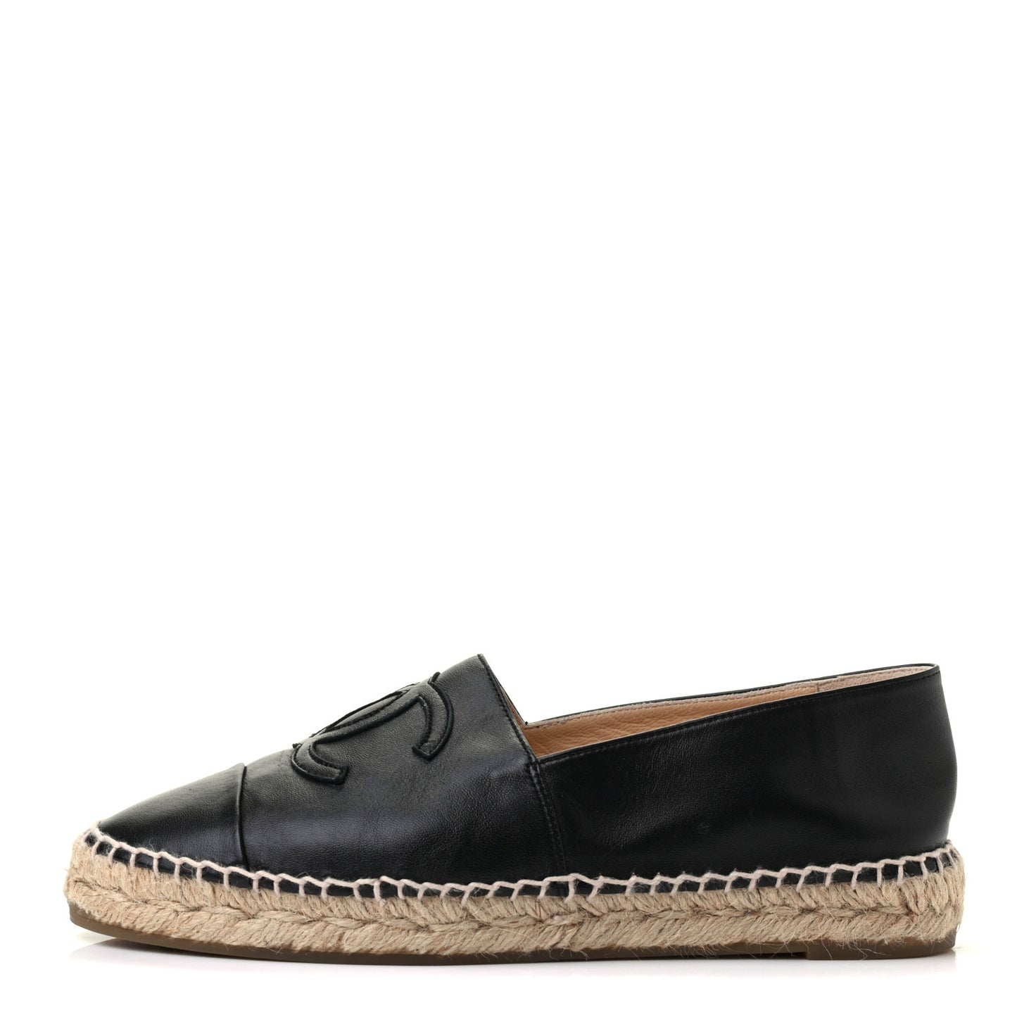 Lambskin CC Espadrilles 39 Black