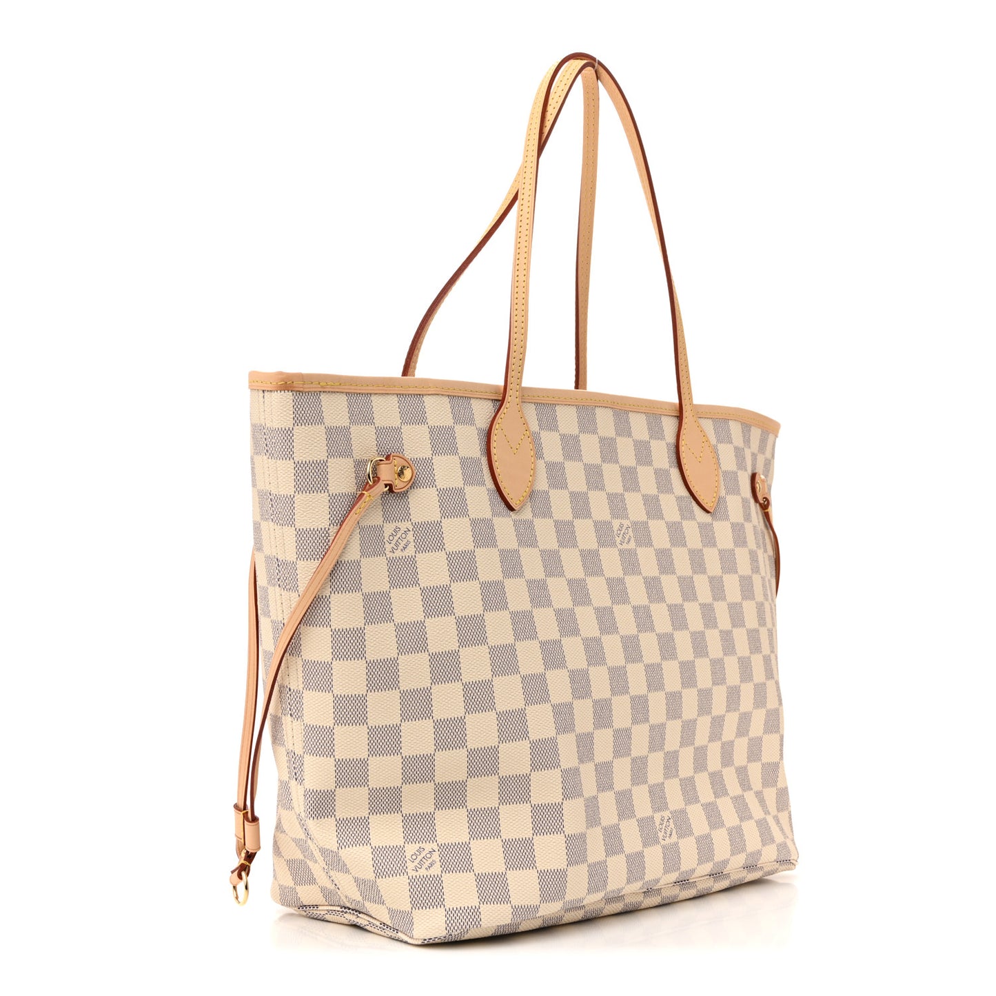 Damier Azur Neo Neverfull MM Rose Ballerine