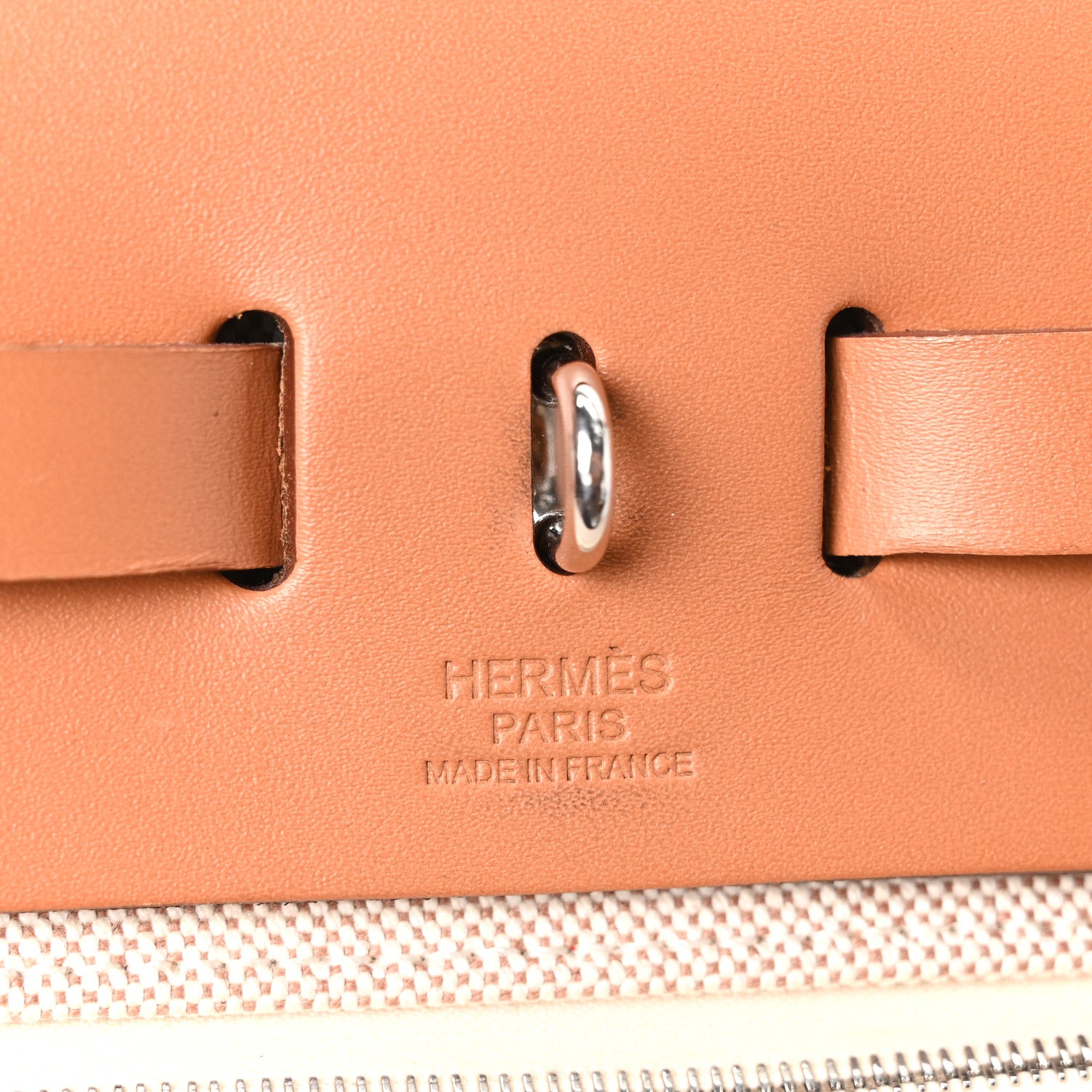 Hermes H Plume Canvas Vache Hunter Circuit 24 Herbag Zip Retourne 31 Ecru Jaune Natural 8 of 11