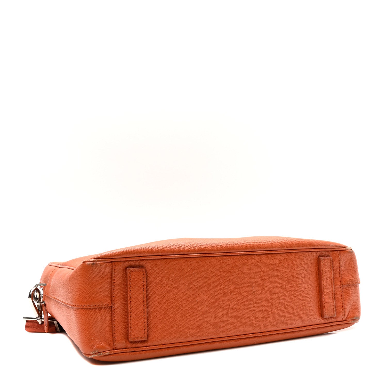 Prada Saffiano Travel Briefcase Papaya 4 of 9
