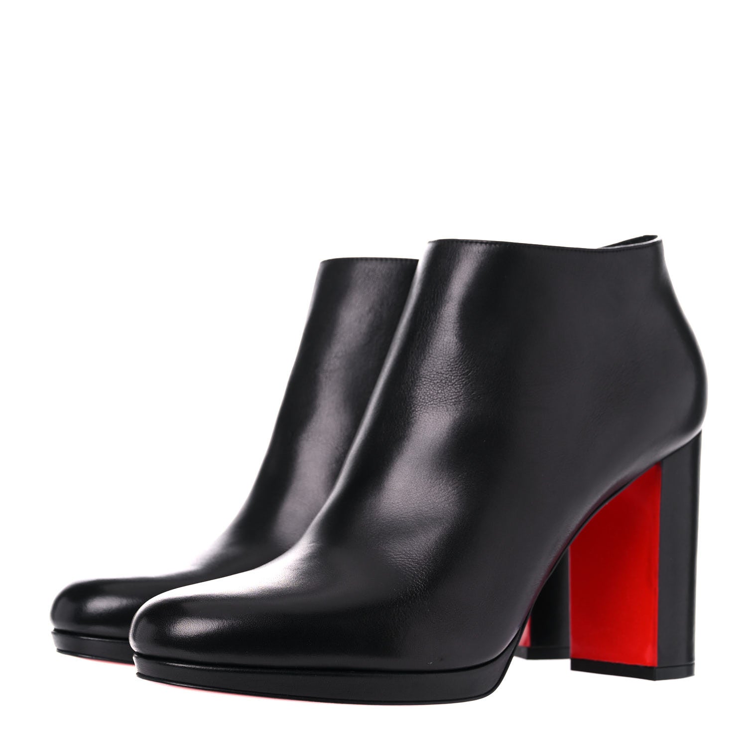 Christian Louboutin Calfskin Pasteur 100 Ankle Boots 41 Black 3 of 11