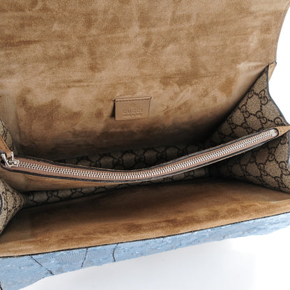 Gucci GG Supreme Monogram Lightning Embroidered Medium Dionysus Shoulder Bag Beige 5 of 7