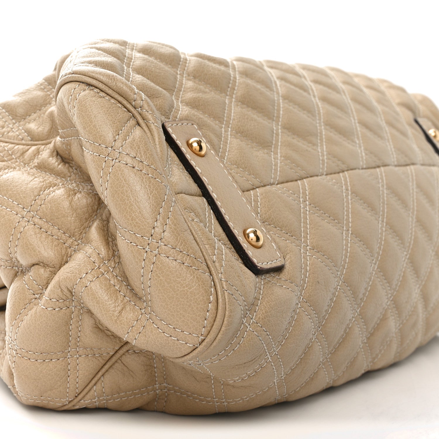 Marc Jacobs Calfskin Quilted Stam Camel 8 of 9