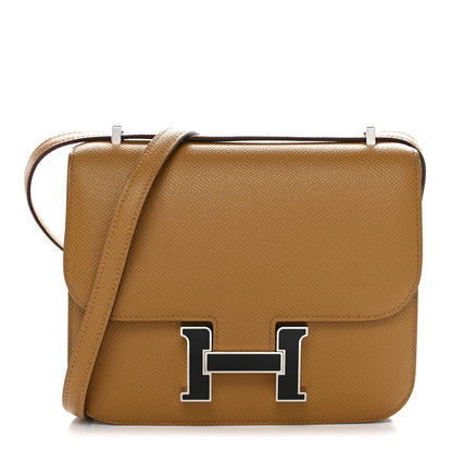 Hermes Epsom Enamel Constance 18 Sesame Black 1 of 11