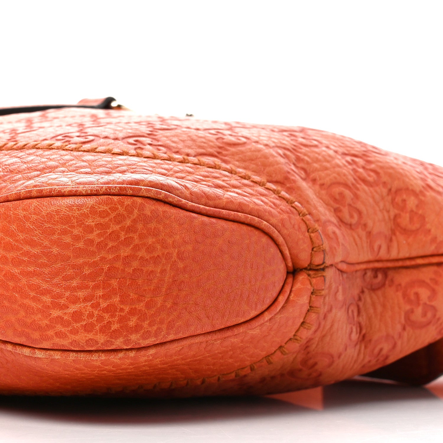 Gucci Guccissima Medium New Jackie Shoulder Bag Orange 10 of 10
