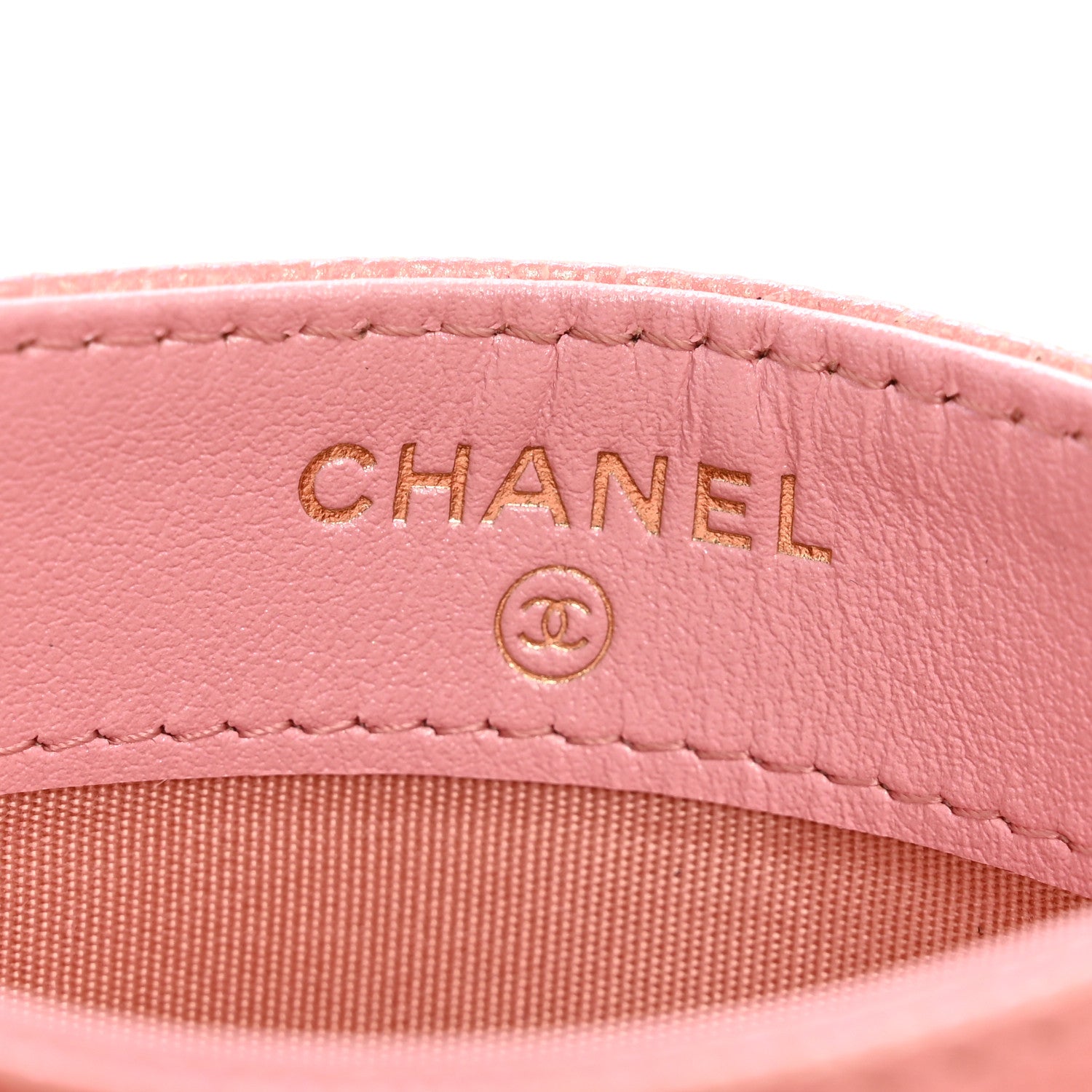 Chanel Iridescent Caviar Quilted Card Holder Rose Pink 6 of 10