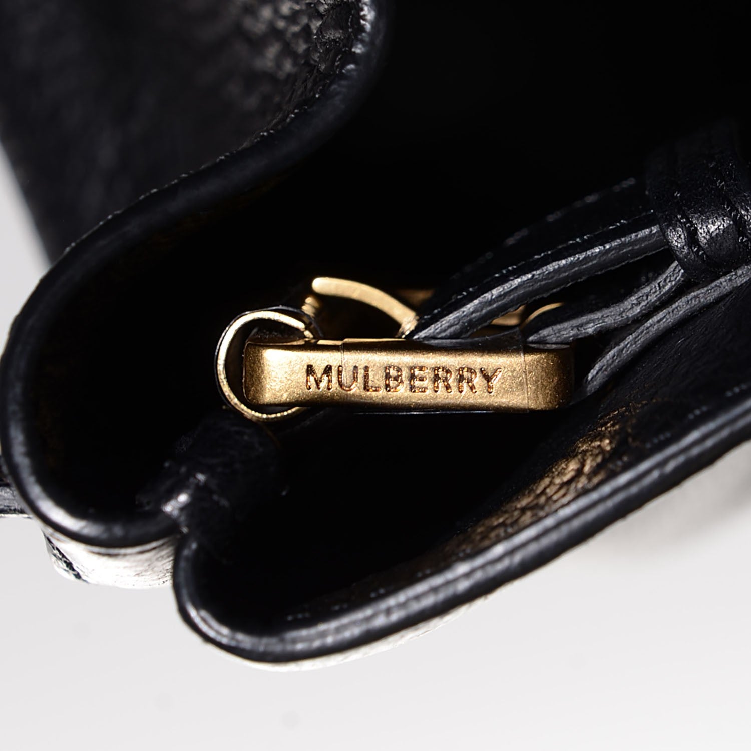 Mulberry Natural Leather Bayswater Black 7 of 11
