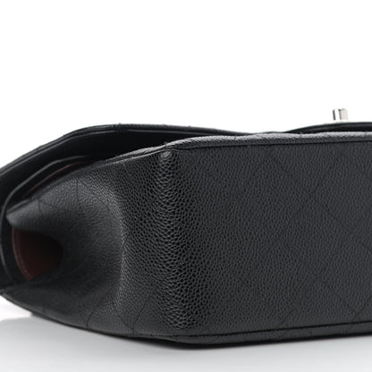 Chanel Caviar Quilted Jumbo Double Flap Black 8 of 11
