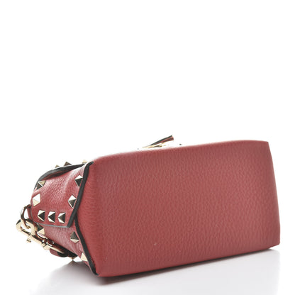 Valentino Garavani Pebbled Calfskin Mini Rockstud Crossbody Bag Rosso Valentino 4 of 9