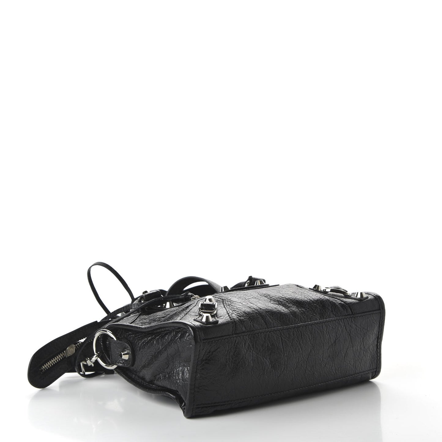 Agneau Classic Silver Hardware Mini City Black