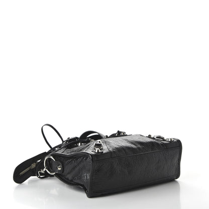 Balenciaga Agneau Classic Silver Hardware Mini City Black 4 of 10