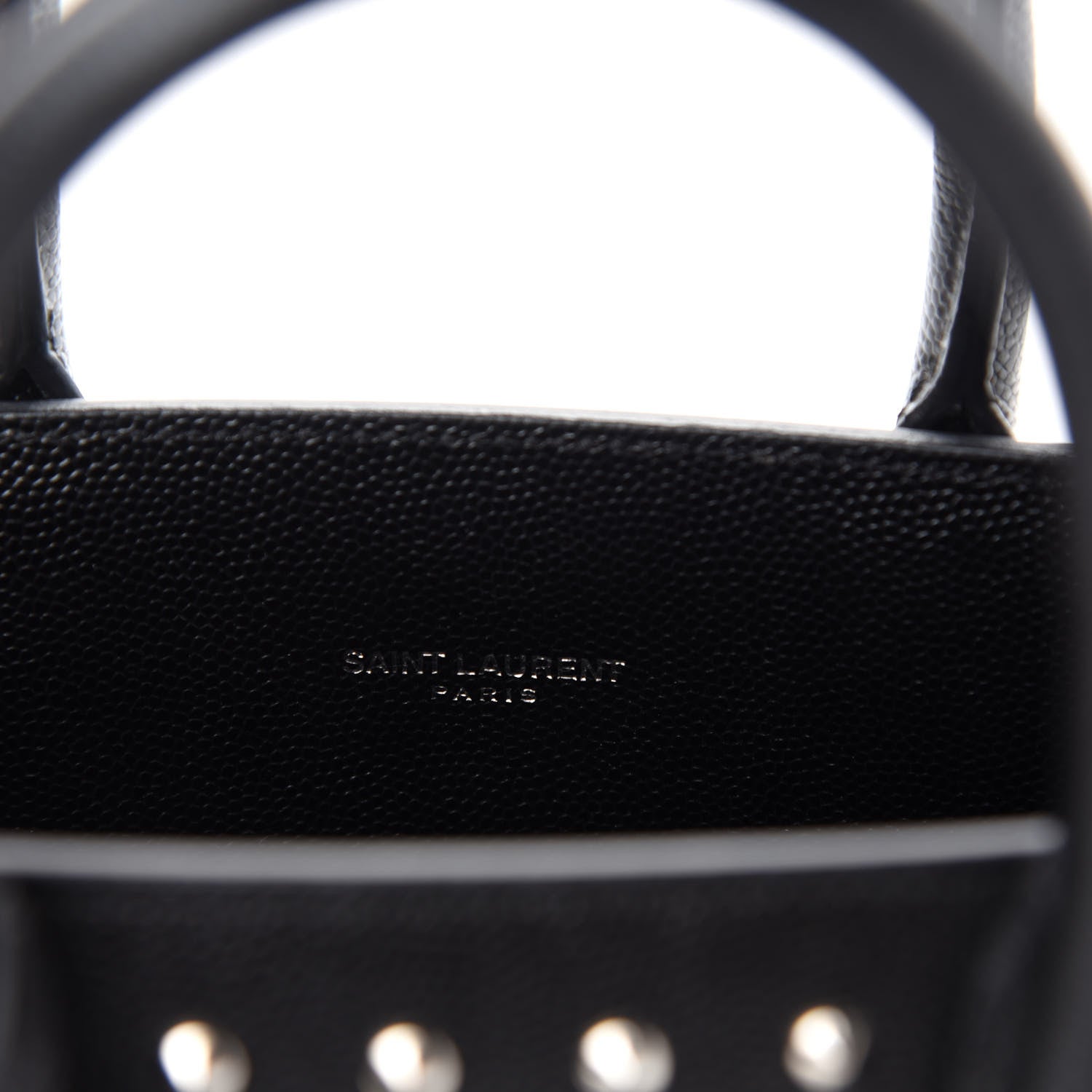 Saint Laurent Grain De Poudre Studded Nano Sac De Jour Black 8 of 9