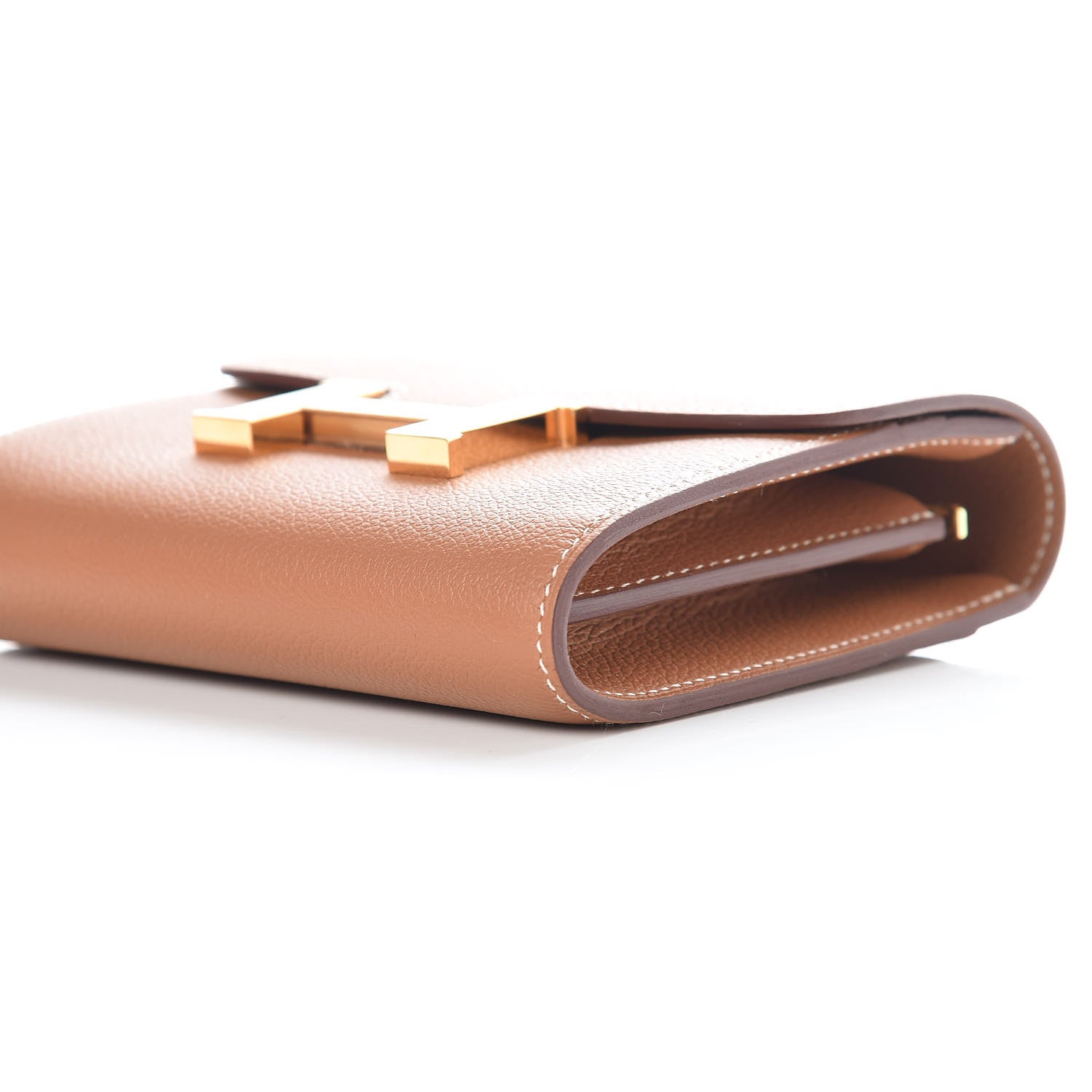 Hermes Evercolor Constance Short Wallet Gold 9 of 10