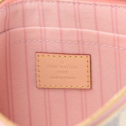 Louis Vuitton Damier Azur Neverfull MM GM Pochette Rose Ballerine 6 of 6