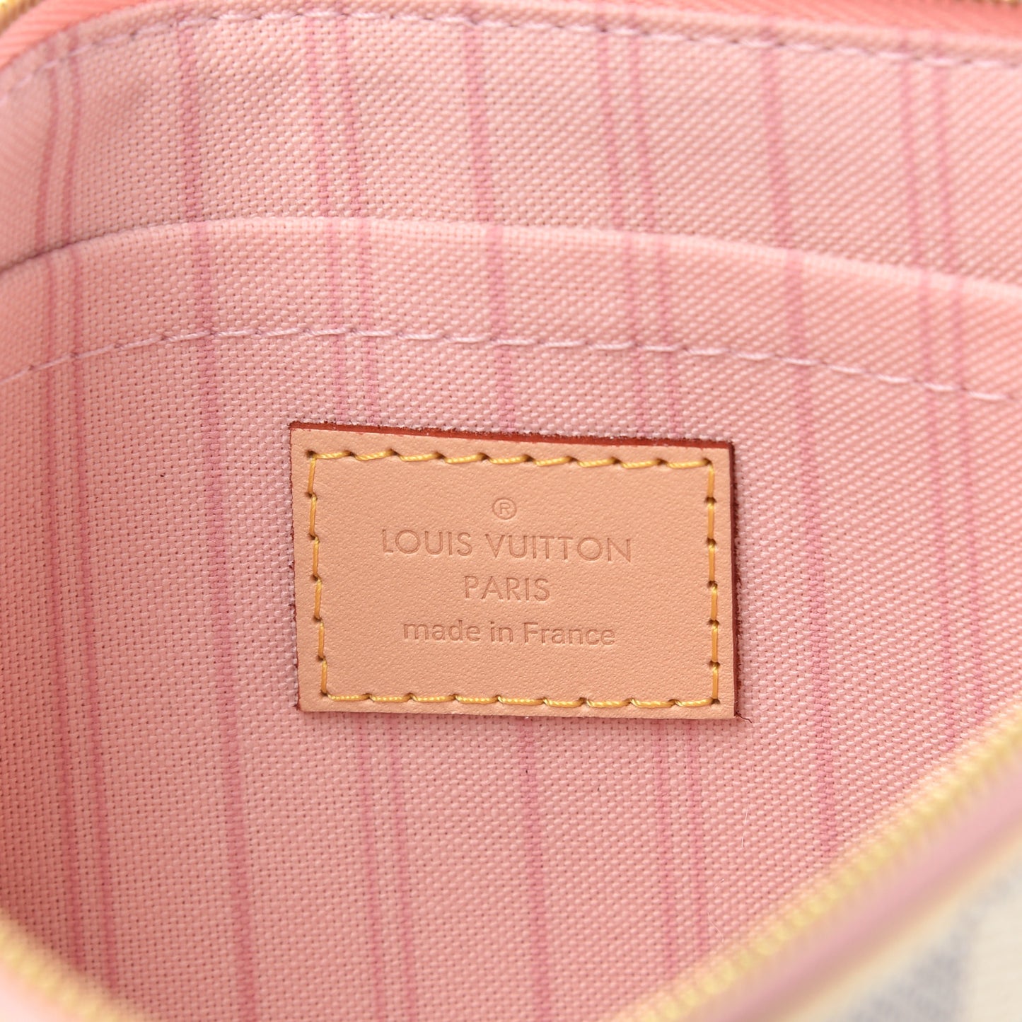 Damier Azur Neverfull MM GM Pochette Rose Ballerine