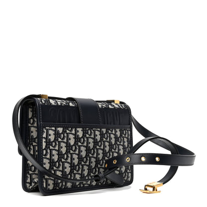 Christian Dior Oblique 30 Montaigne Flap Bag Blue 2 of 5