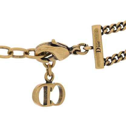 Christian Dior Metal J'Adior Choker Necklace Aged Gold 4 of 5