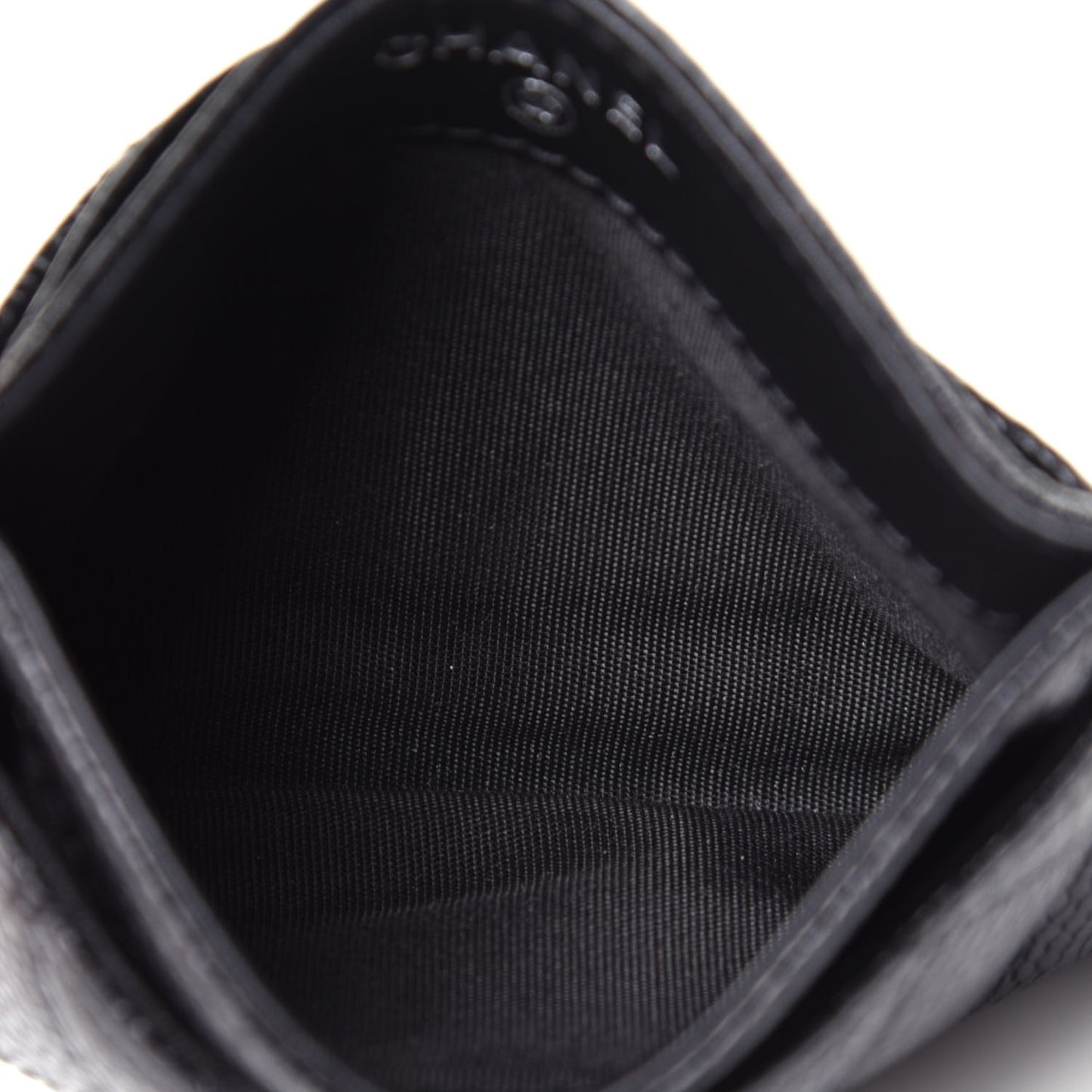 Caviar Quilted Incognito Card Holder Black