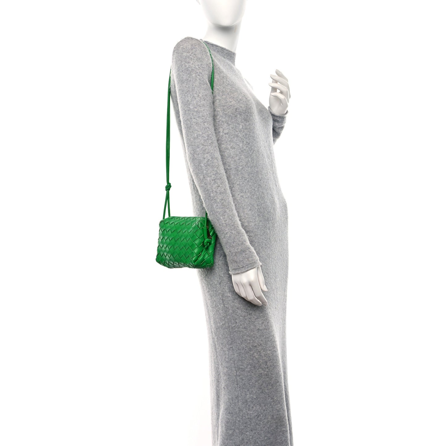 Nappa Intrecciato Mini Loop Camera Bag Parakeet