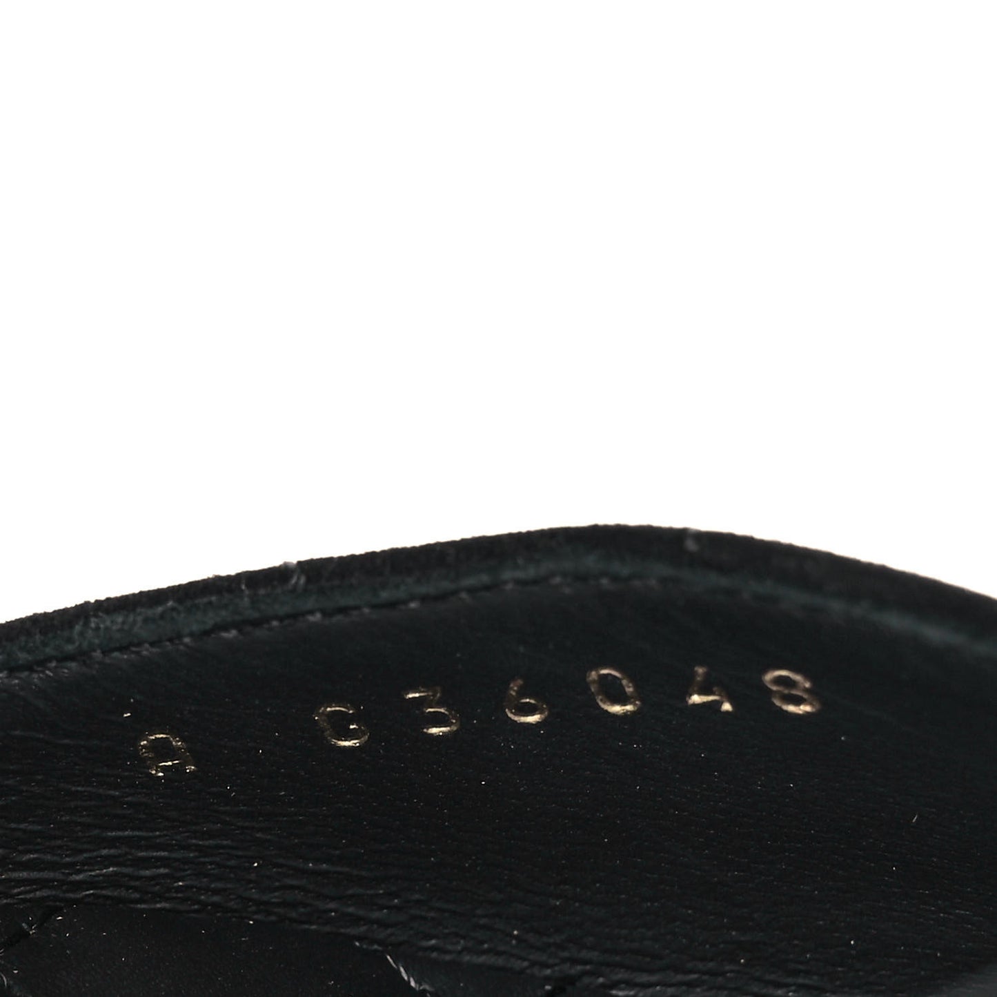 Suede Grosgrain CC Cap Toe Ankle Flat 37 Black