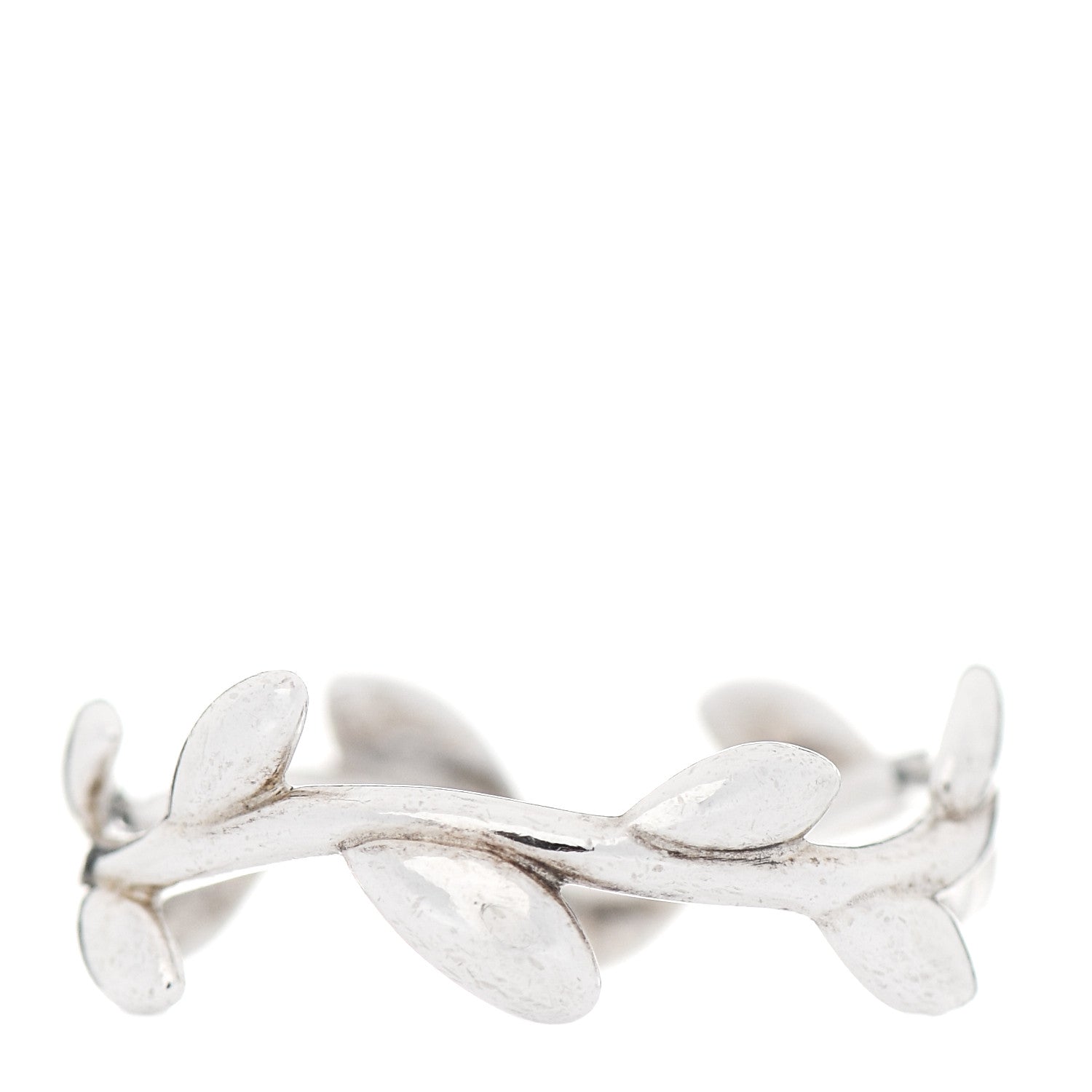 Tiffany Sterling Silver Paloma Picasso Narrow Olive Leaf Band Ring 47 4 3 of 5