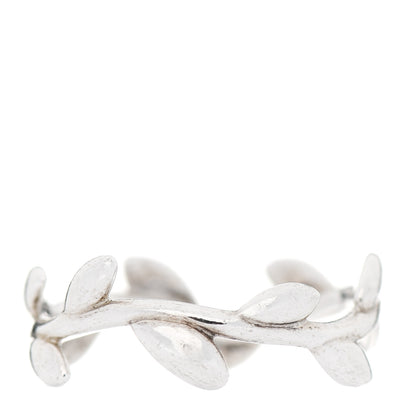 Tiffany Sterling Silver Paloma Picasso Narrow Olive Leaf Band Ring 47 4 3 of 5