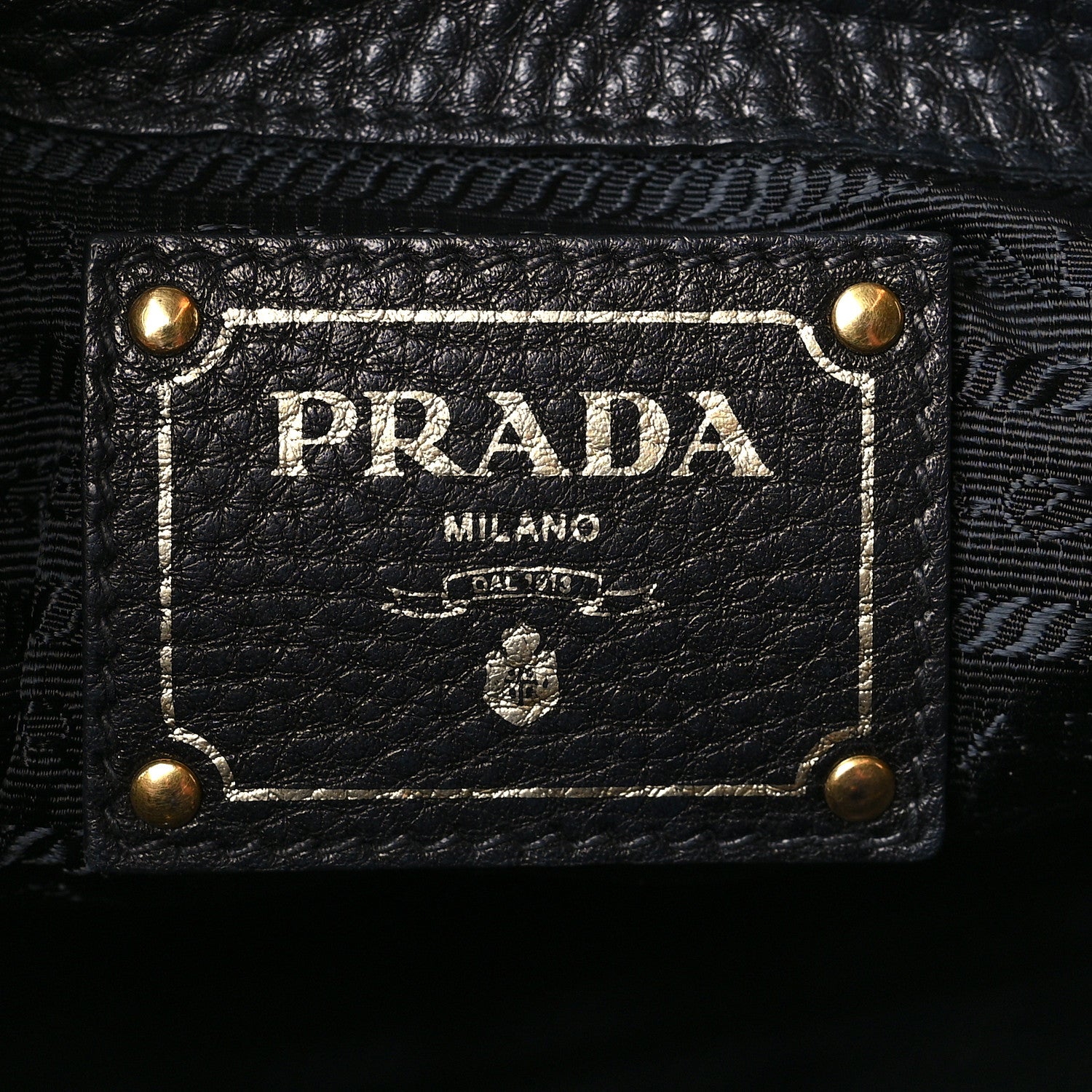 Prada Vitello Daino Shopping Tote Black 5 of 8