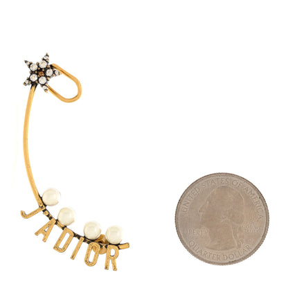 Christian Dior Pearl Crystal J'Adior Earring Gold 2 of 4